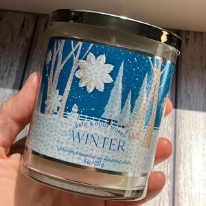NEW Bath & Body Works Winter Soy Wax Blend Candle 8 oz Glass Spiced Fragrance